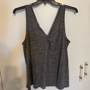 Old Navy XL Gray Sleeveless Twist Tank Top